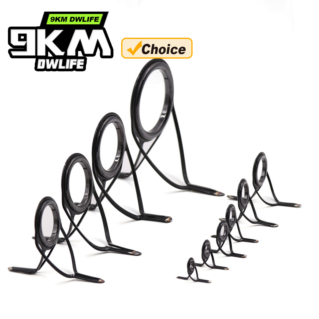 9KM OB Curved Rod Guide Kit 10 - Fishing Rod Casting recension och pris