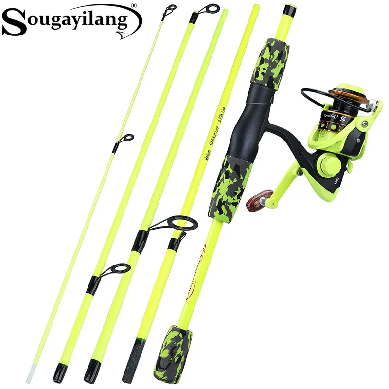 Sougayilang Portable 5 Section - Fishing Rod Combo recension och pris