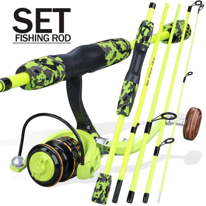 Sougayilang Portable 5 Section - Fishing Rod Combo recension och pris