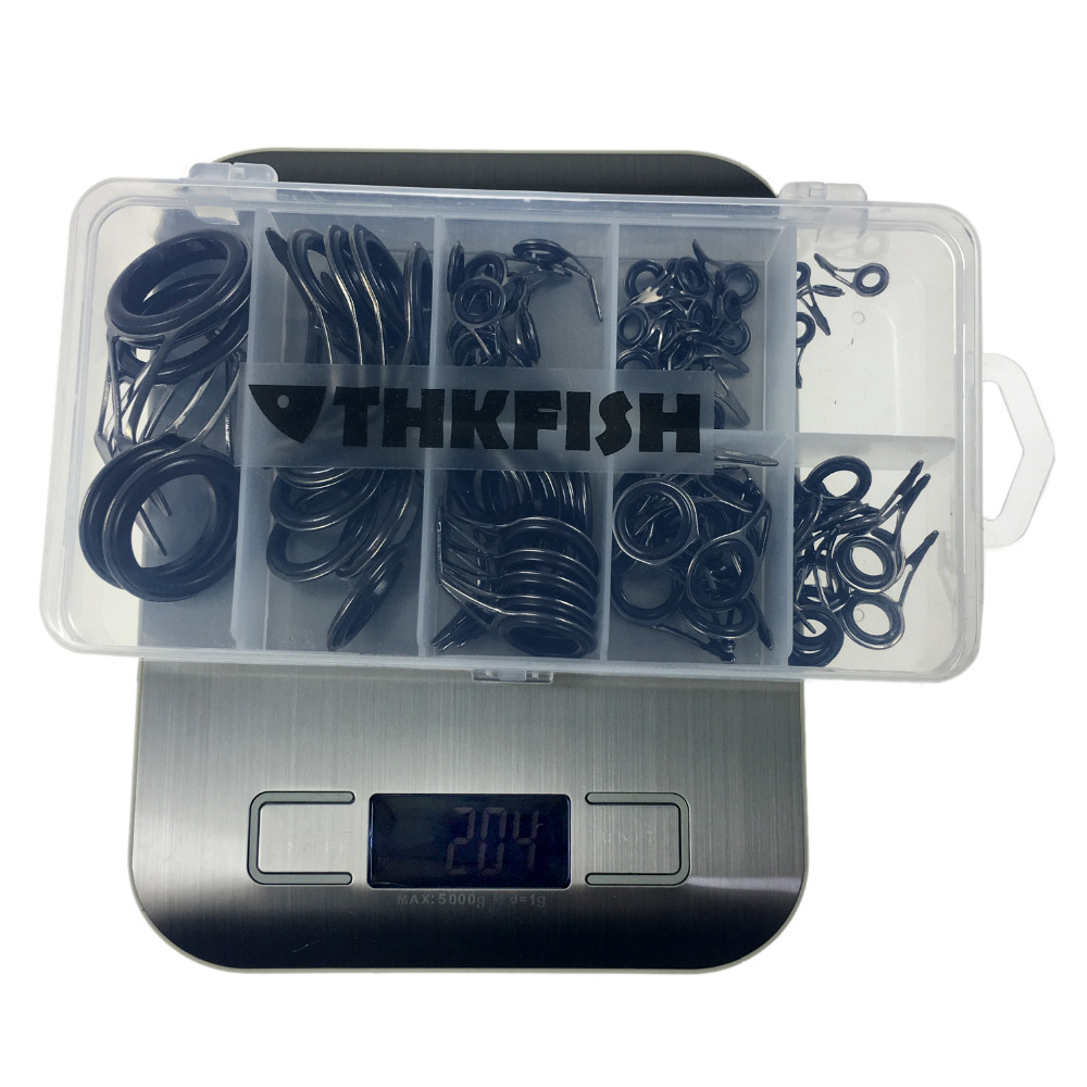 THKFISH 75pcs Fishing Rod Guid - Fishing Rod Building Kit recension och pris