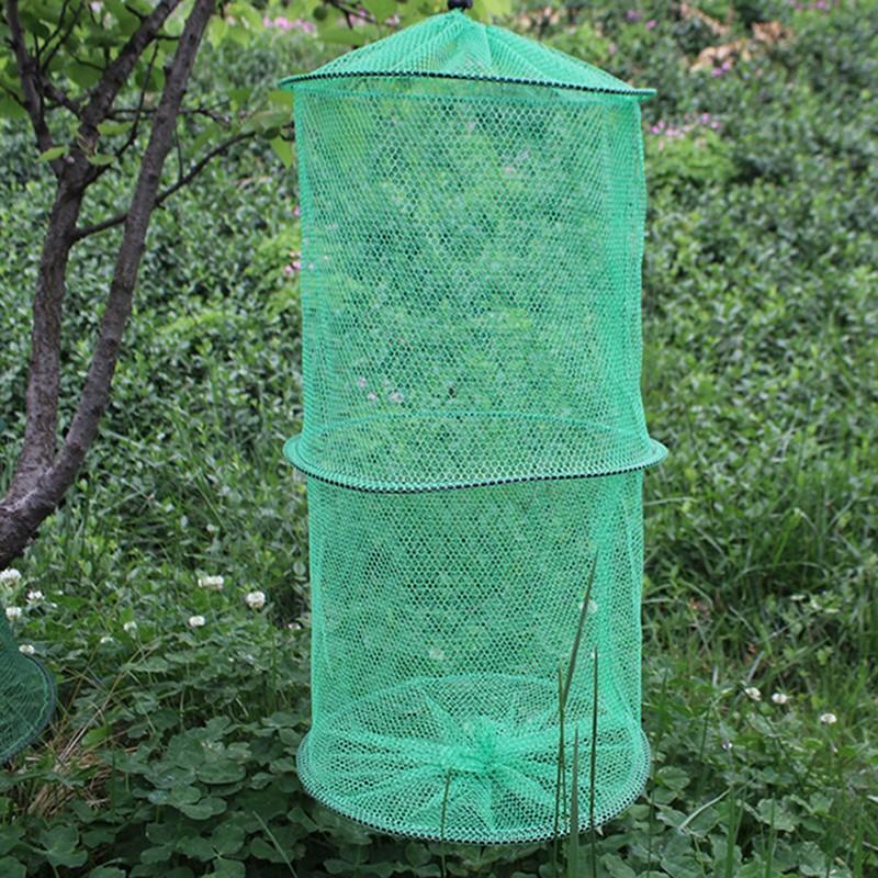 Folding Round Nylon Mesh Metal - Fishing Rod Casting recension och pris