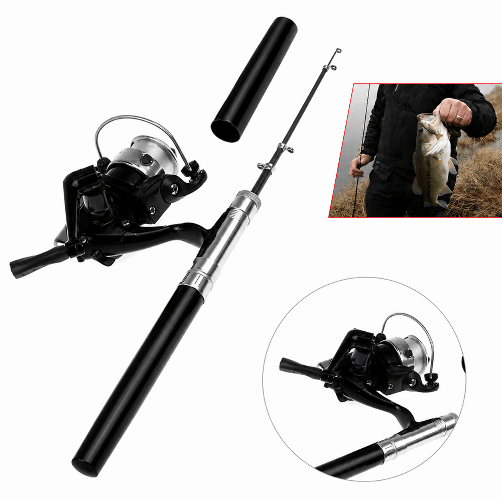 Portable 39 Inch Spinning Reel - Fishing Rod Combo recension och pris